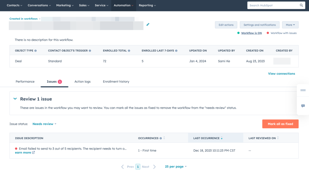 建立 Hubspot Workflow:工作自動化的重要性 10 Workflow Details